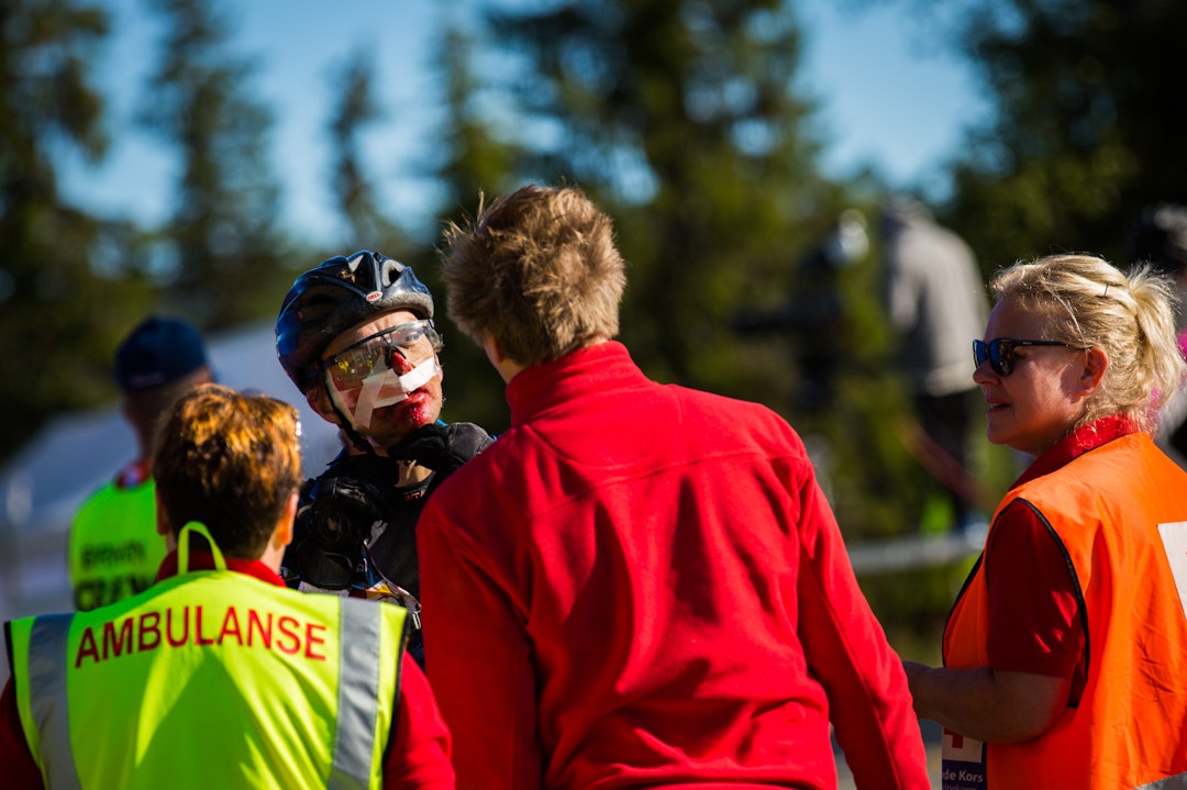 NESTEN KLAR: Etter intens plastring, så var Kindingstad klar for videre ferd mot Lillehammer. (foto: Snorre Veggan) birken2015-0837a