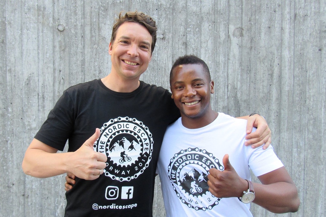 Initiativtakerne til The Nordic Escape Carsten Torbergsen fra Tyskland og Siyanda Mthethwa fra Sør-Afrika. Foto: Privat Carsten Torbergsen - Siyanda Mthethwa - Privat 1400x933
