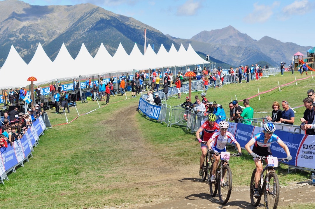KAMPEN OM PALLEN: Bak Ferrand-Prevot var kampen tøff. Gunn-Rita var med. KAMPEN OM PALLEN: Bak Ferrand-Prevot var kampen tøff. Gunn-Rita var med.