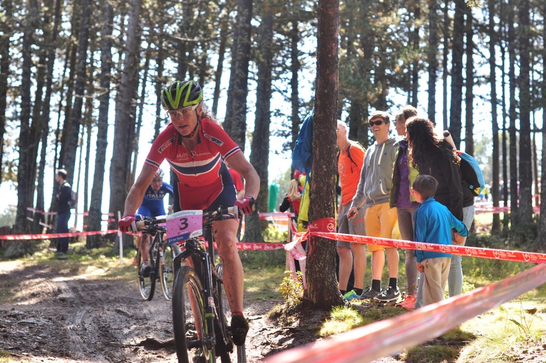 GODT SKODD: Gunn-Rita valgte grovere dekk en de fleste konkurrentene. Det fikk hun igjen for utfor. GODT SKODD: Gunn-Rita valgte grovere dekk en de fleste konkurrentene. Det fikk hun igjen for utfor.