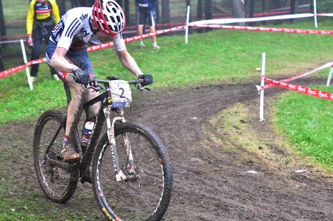 GA ALDRI OPP: Grant Ferguson kom aldri helt innpå de to i tet, men han prøvde helt til det siste. GA ALDRI OPP: Grant Ferguson kom aldri helt innpå de to i tet, men han prøvde helt til det siste.