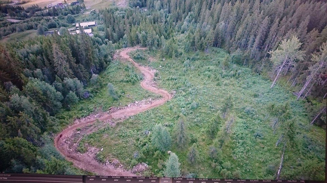 Flytløype: Den nye endurotraséen blir full av doseringer og bygget spesielt for sykling. Foto: Vegard Breie Hillbilly Trail - Vegard Breie 1200x