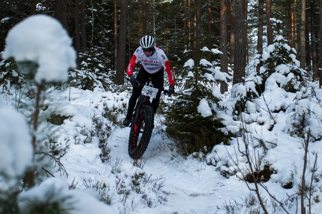 Truls Veslum navigerer seg gjennom løypa på Modum Challenge i vinter. Foto: Per-Eivind Syvertsen No 36 Truls Veslum 1400x933