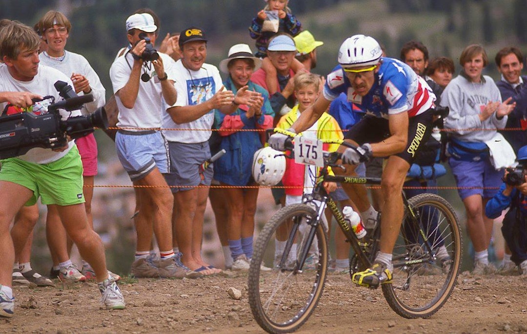 LUNGEN: Ned "The Lung" Overend var John Tomacs motpol i terrengsykkelsirkuset. Han ble tidenes første verdensmester i Purgatory. LUNGEN: Ned "The Lung" Overend var John Tomacs motpol i terrengsykkelsirkuset. Han ble tidenes første verdensmester i Purgatory.