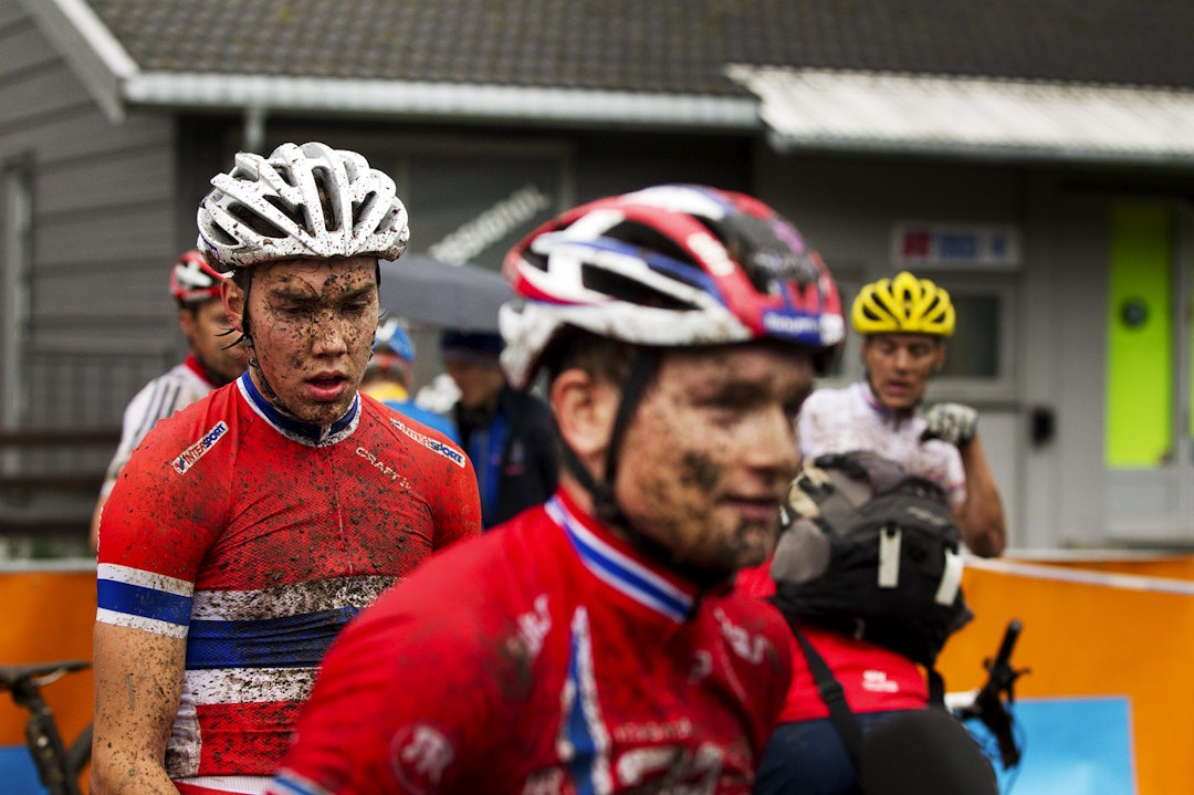 I SKYGGEN: 2013 var Eirik Sverdrup Augdals siste sesong som satsende syklist. Supertalentet gikk til langrenn, i køen av unge syklister bak ham sto Erik Nordsæter Resell først. _KHK6091