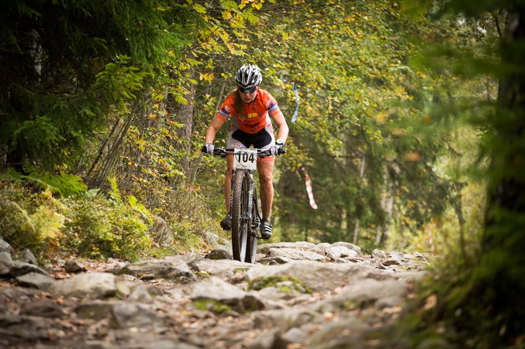 FINSK: Noora Kanerva trivdes på de norske stiene og endte på tredjeplass i damer senior. (foto: Snorre Veggan) norgescup-5866a