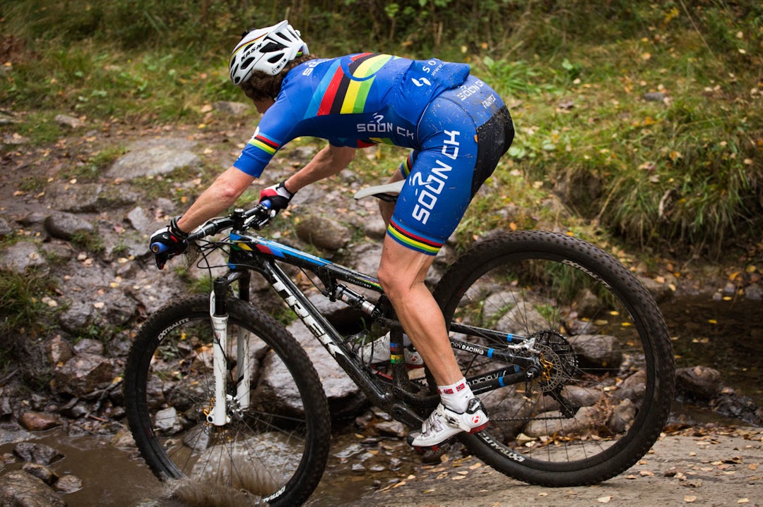 VERDENSMESTER: Evigunge Gjertrud Bø stilte som vanlig i verdensmestertrøye. (foto: Snorre Veggan) norgescup-5944a