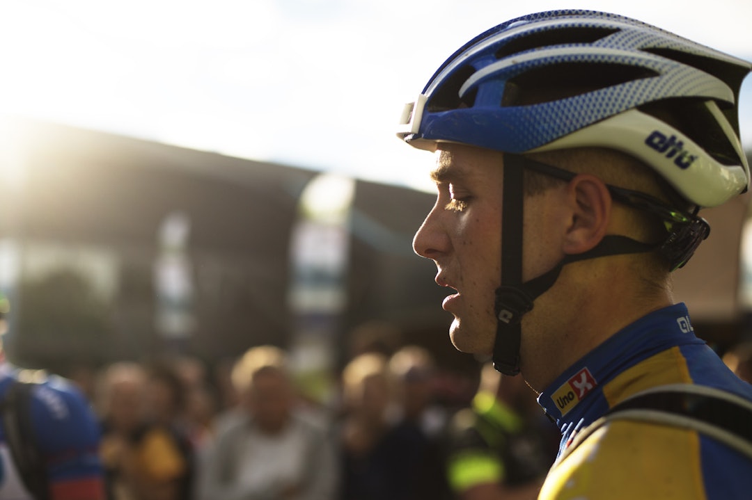 SKUFFET: Audun Fløttet mistet flere plasseringer med noen upresise svinger ned mot mål. Foto: Kristoffer H. Kippernes _C2A2321