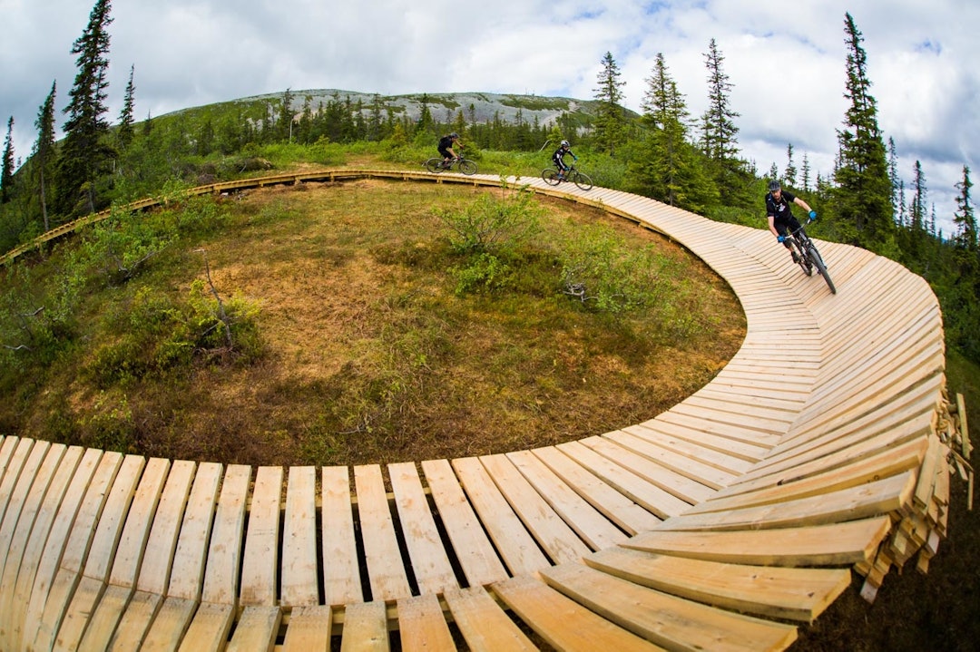 FLYT: Magic Moose er 3,5 km flytsti ned til Knettsetra. Planene er klare for forlengelse videre ned til bunnen av anlegget. (foto: Snorre Veggan) utflukt2016-7381a