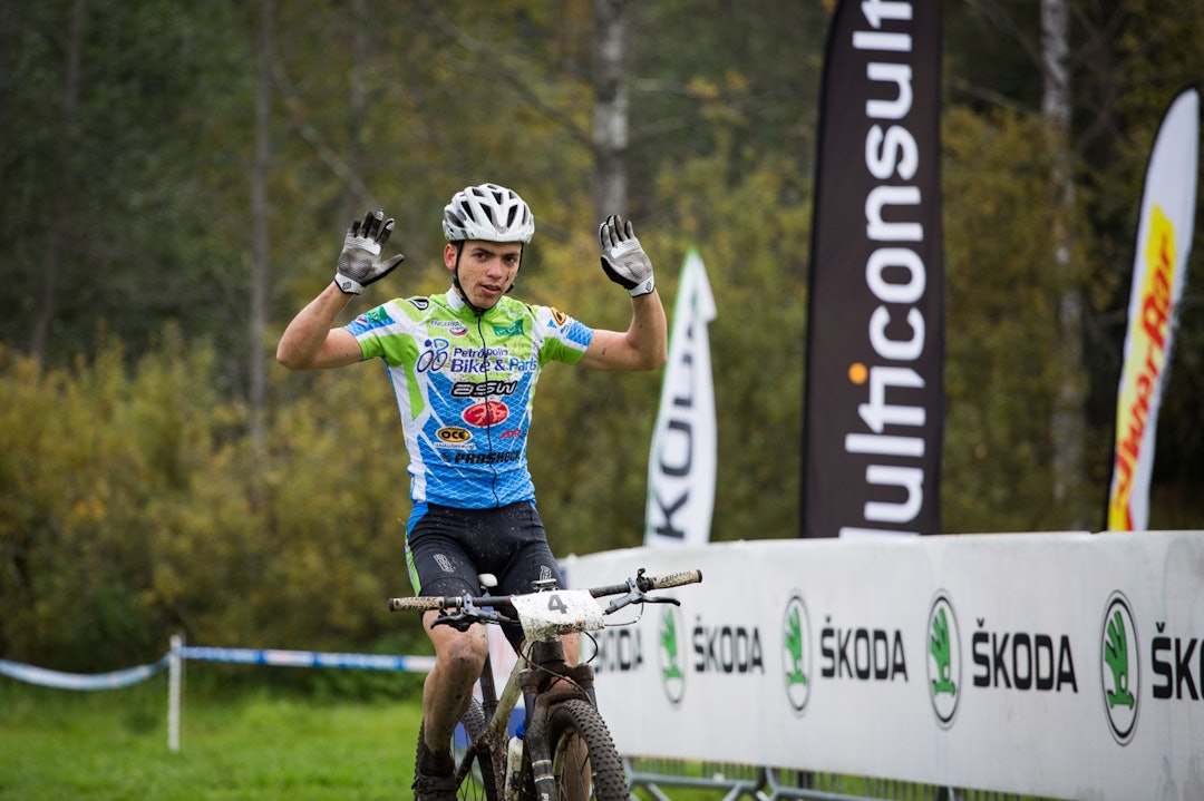 FRA BRASIL: Wolfgang Soares Olsen fra Brasil stilte til start og endte på 17.plass, ikke mer enn ti minutter bak Ola Kjøren. 20-åringen med norsk bestefar sikter mot OL i 2016. (foto: Snorre Veggan) norgescup-6330a