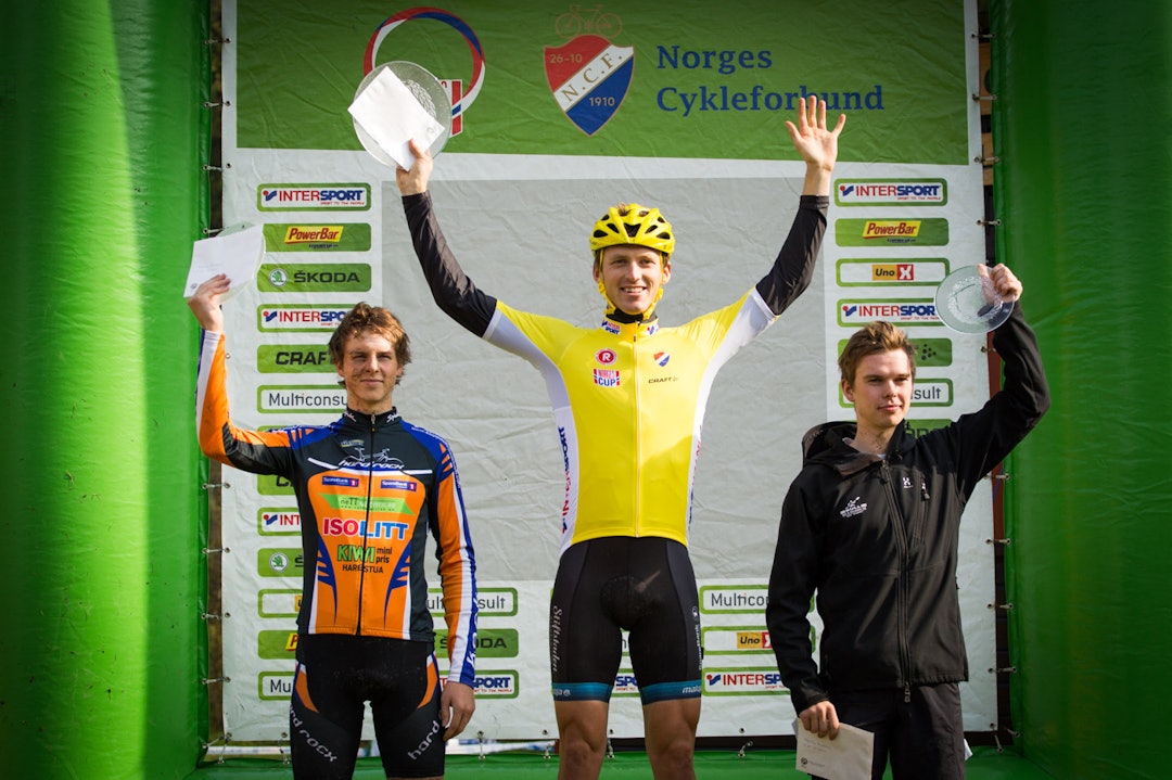 Sammenlagtpallen: De tre beste herrene i Norgescupen 2014 (foto: Snorre Veggan) norgescup-6611a