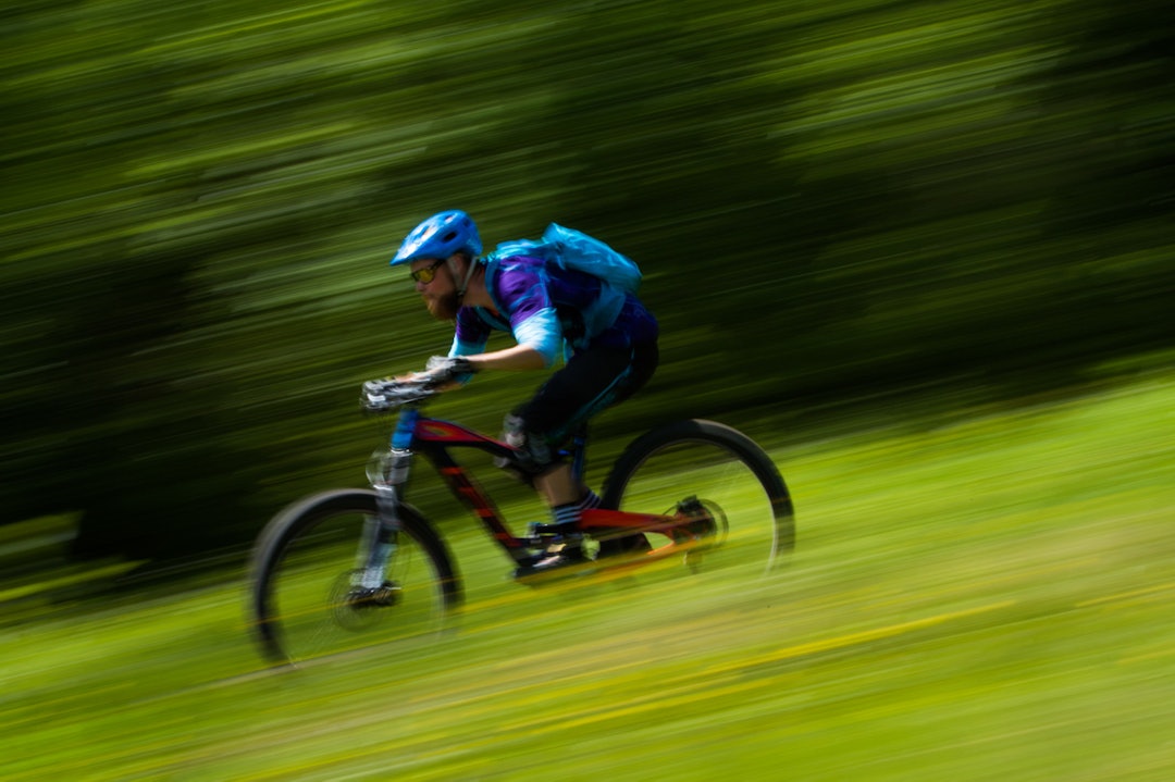 FART: På vei ned fra Knettsetra gikk det unna for mange. (foto: Snorre Veggan) utflukt2016-0876a