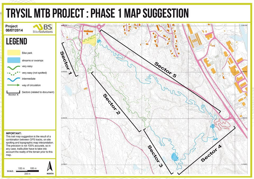 PLANSKISSE: Kartet viser de forskjellige fasene av byggeprosjektet. Prosjektplan_fase1