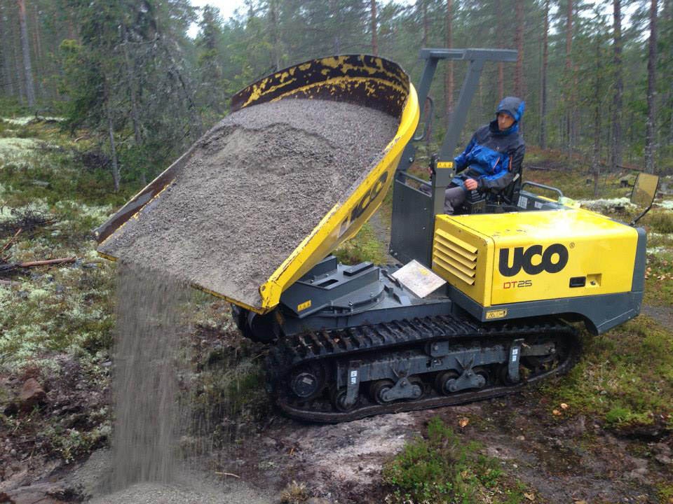 DUMPING: De enkleste stiene vil bli gruslagt i partier. (foto: Trysil Bike Arena) 1919661_799902170073513_3201214498586637888_n