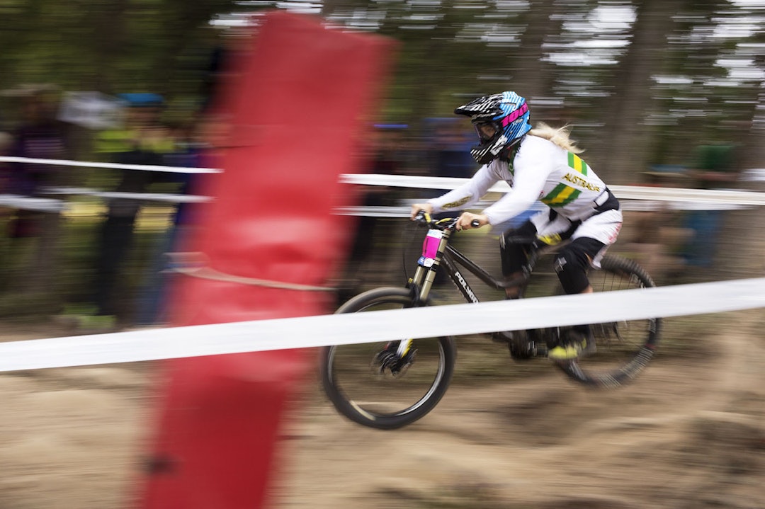 FJERDEPLASS: Tracey Hannah fra Australia dundret inn til fjerdeplass. (foto: Kristoffer H. Kippernes) _IPP1326