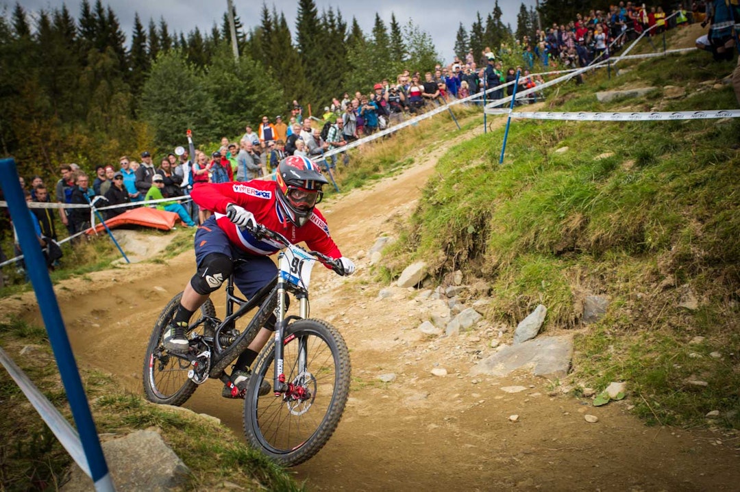 I FARTA 2: Niclas Andersen i norske farger. Foto: Snorre Veggan niclasSN