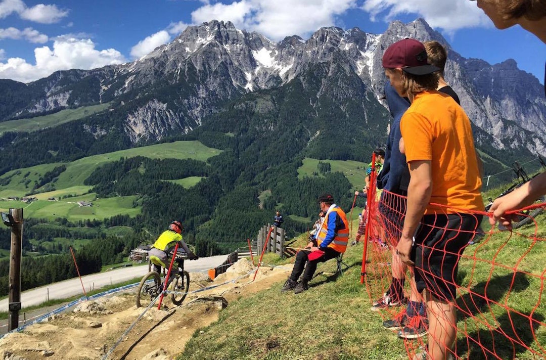 Verdenscupen i Leogang i Østerrike gikk i spektakulære omgivelser. Foto: NCF WC Leogang 2016 - NCF 1400x924