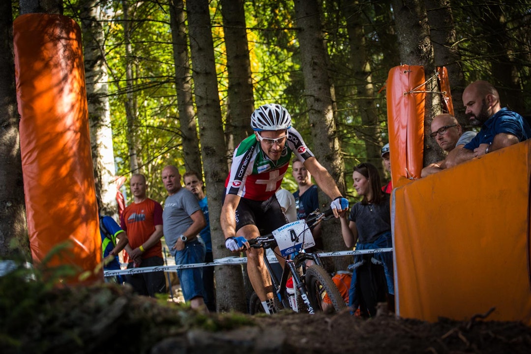 11.PLASS: Sveitsiske Fabian Giger ble bare fjerde beste sveitser til tross for at han nesten kom inn blant de ti beste. (foto: Snorre Veggan) terrengVM-3623a