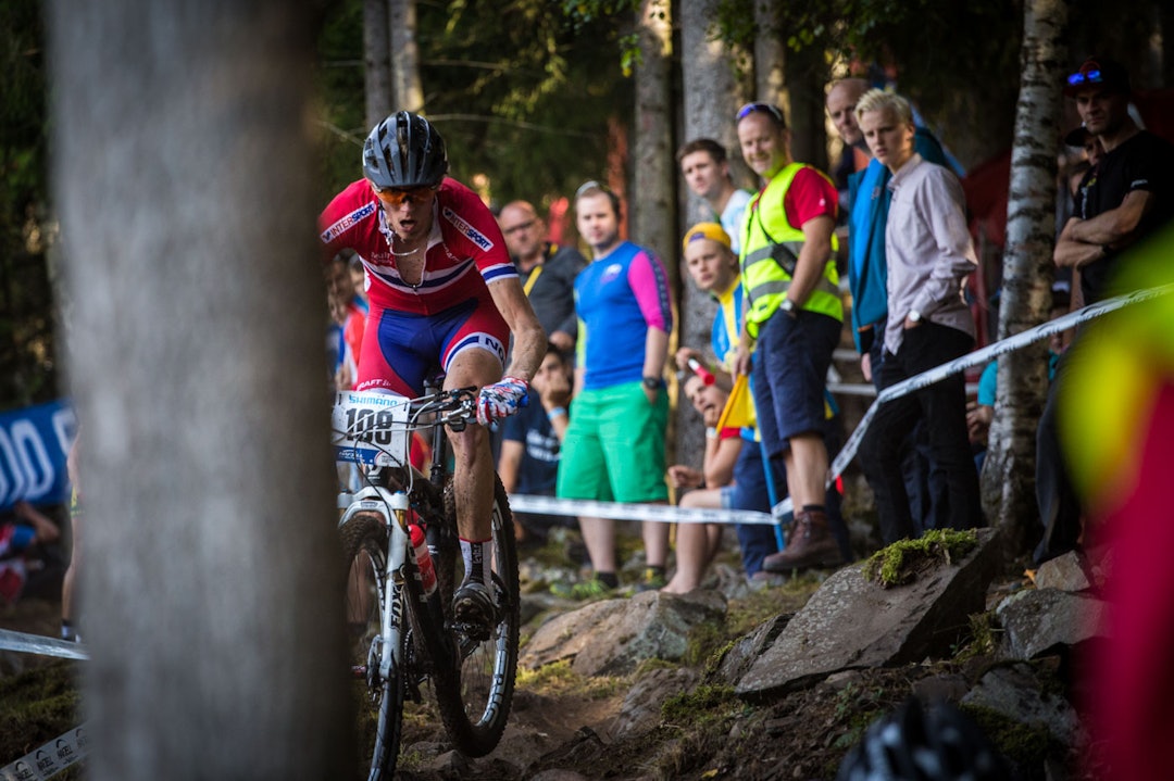 BESTE NORSKE: Ole Chr. Fagerli kjørte bedre og bedre utover i rittet og ble nummer 52. (foto: Snorre Veggan) terrengVM-3670a