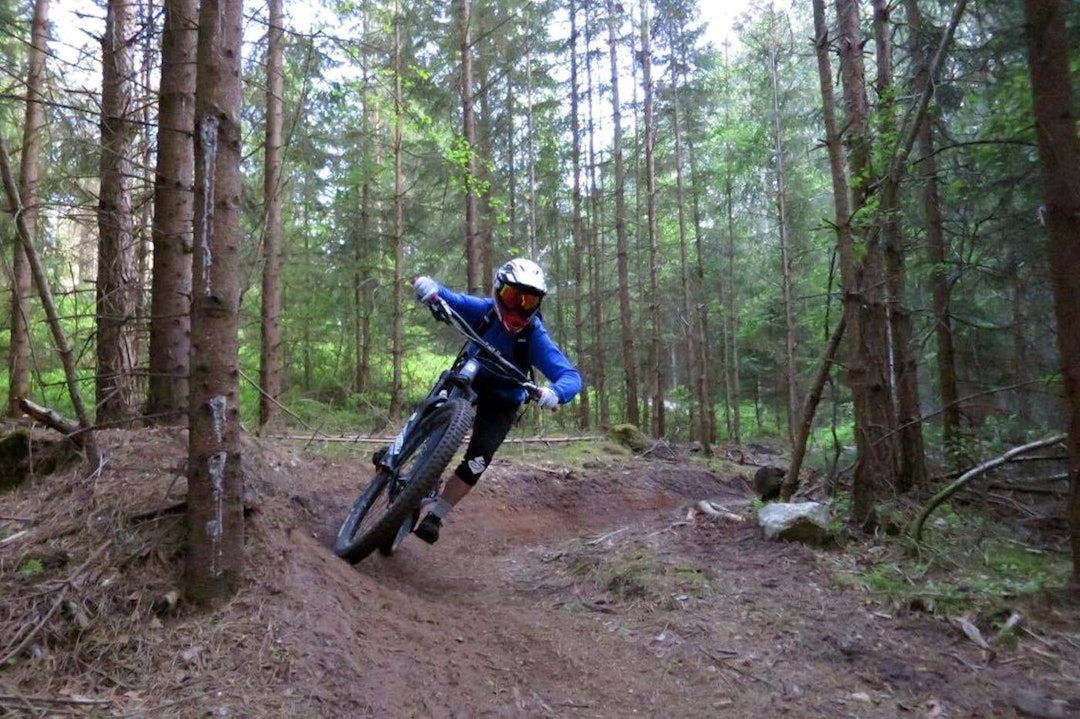 Kjerringåsen byr på mye og variert terreng. Foto: Hanne Holmstrøm Karlsen Jentedag DH 2017 - Foto Hanne Holmstrøm Karlsen 1400x933