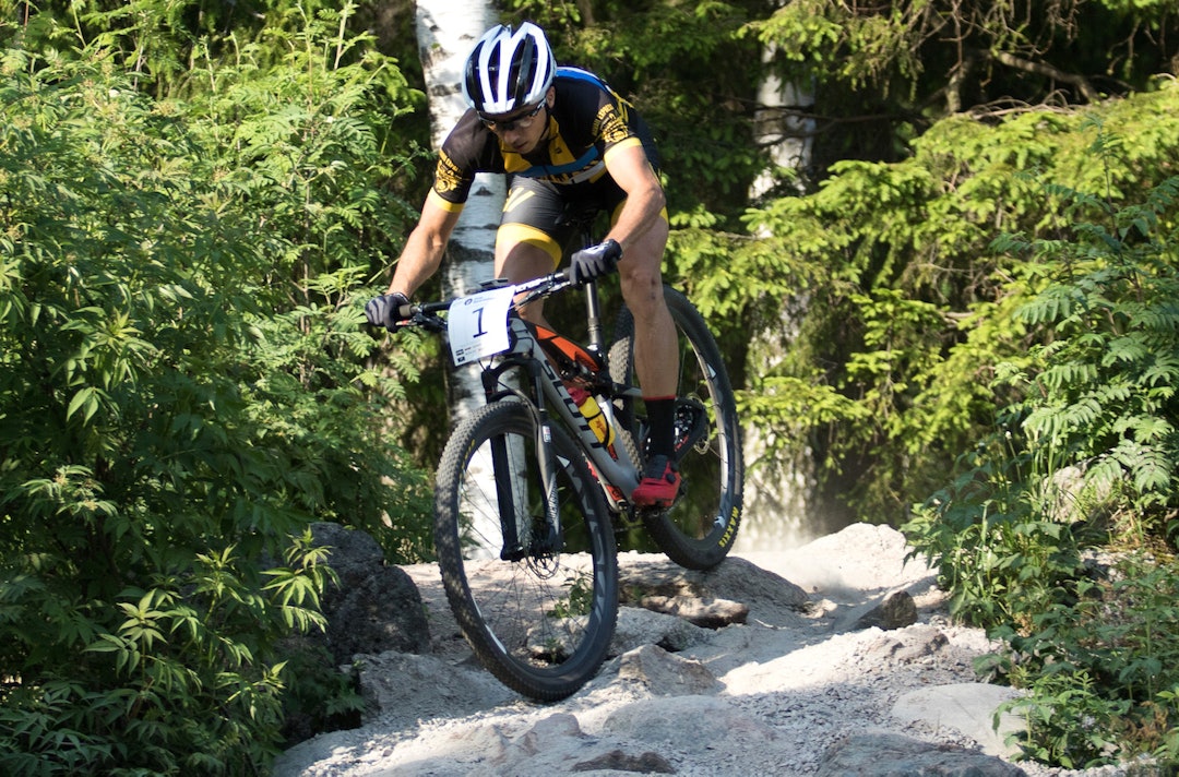 Martin Loo tok den siste pallplassen i menn elite, seks tideler foran Petter Fagerhaug. Foto: Bengt Ove Sannes Martin Loo NC5 Rye Bengt Ove Sannes 1400x924