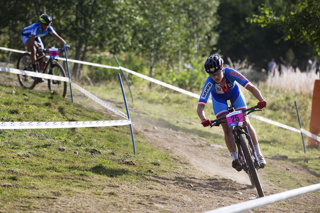 STANG UT: Tsjekkiske Tereza Hurikova så ut til å slite i løypene rundt Hafjell. (foto: Kristoffer H. Kippernes) _IPP9866