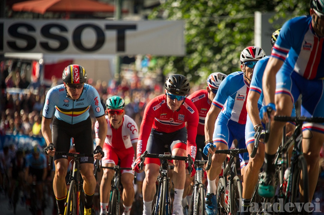 NCF bruker for mye penger på store mesterskap, slik som VM i Bergen. Foto: Henrik Alpers/Landevei VM Bergen 2017 - Foto Henrik Alpers 1200x788