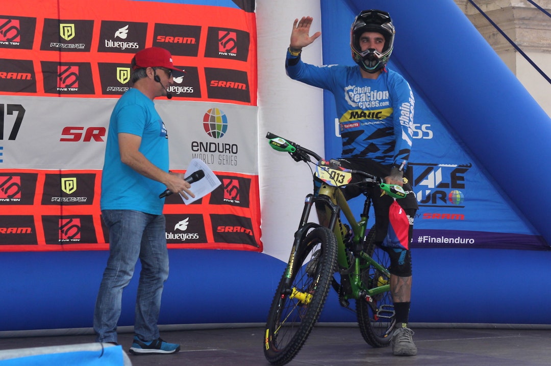 Sam Hill tok sammenlagtseieren i Enduro World Series 2018. Foto: Ingeborg Scheve Sam Hill 1400x933