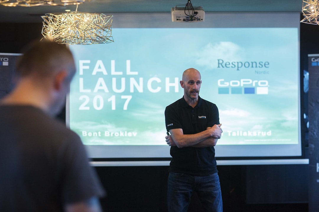 KAMERAMANN: Are Tallaksrud lager stadig videoer med GoPro, og jobber for den norske distributøren. _IPP7651