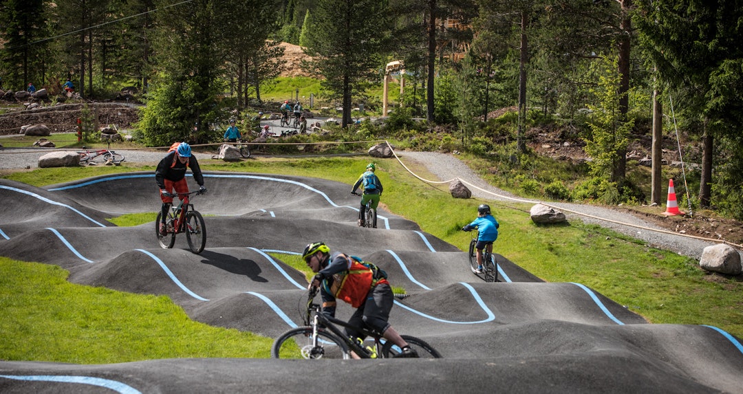 I pumptracken blir det konkurranse 7 oktober. Foto: Gisle Johnsen Pumptrack Trysil 2017 - Gisle Johnsen Utflukt 1400x744