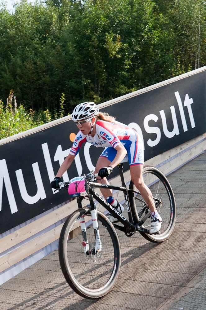STERK: Lille Irina Kalentieva sikret andreplassen med solid kjøring hele veien. Foto: Øyvind Aas STERK: Lille Irina Kalentieva sikret andreplassen med solid kjøring hele veien. Foto: Øyvind Aas