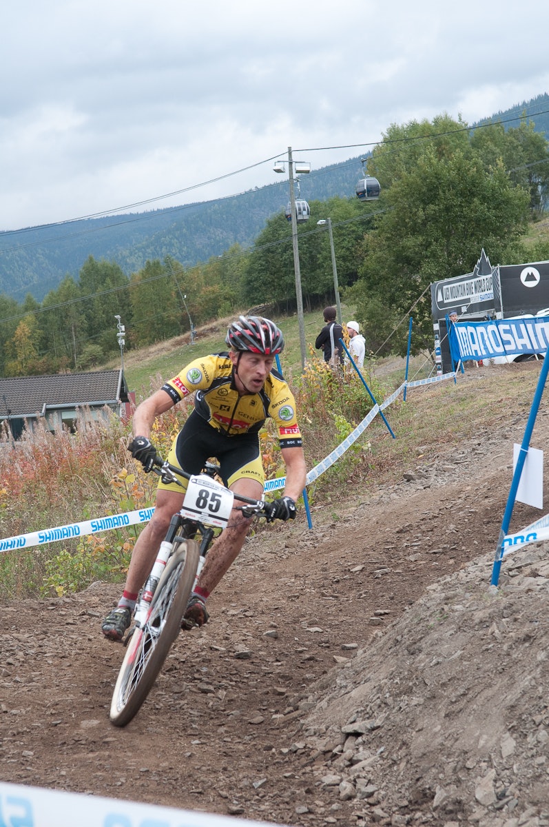 SUPERMOSJONIST: Johan J. Strømberg lar ikke sjansen gå fra seg til å sykle VM på hjemmebane. stromberg