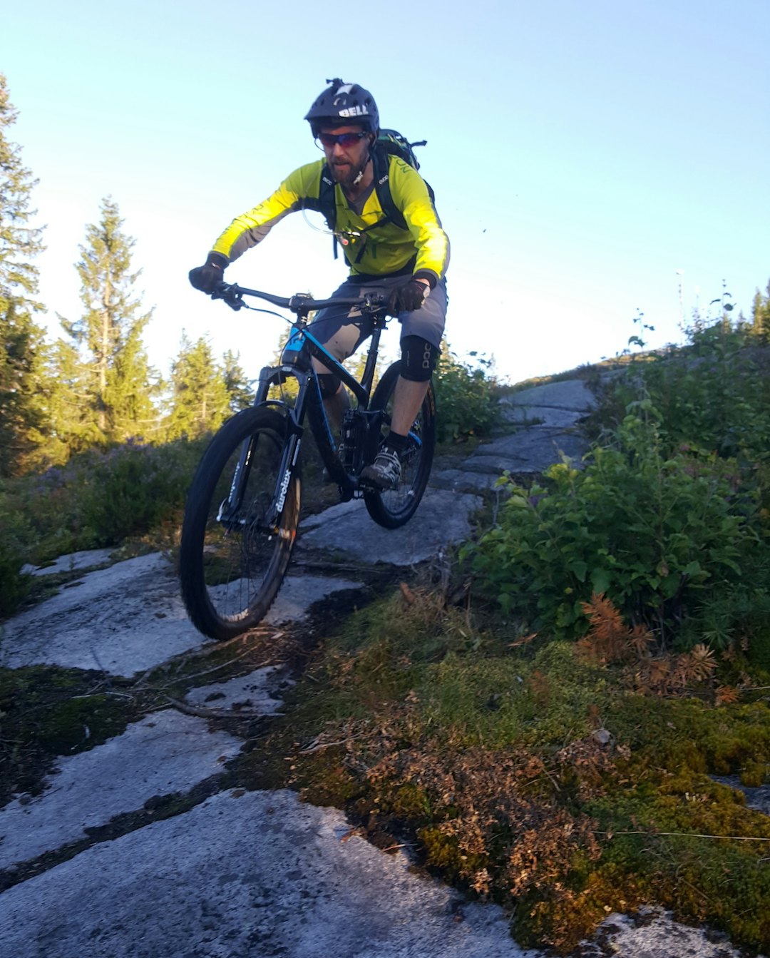 rrangementskomiteens Jostein Semb under gjennomkjøring. Foto: Stian Eilifsen Hakadal enduro 2017 rider - Stian Eilifsen 1400x