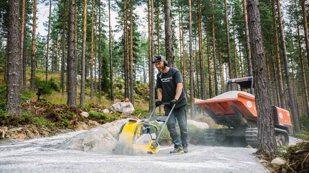 TryteTrøkket er bygget av stibyggerne i Tråkk n Roll. Stien ble ferdigstilt på sju uker og en million kroner. Foto: Paul Lockhart Tråkk N Roll - Nesbyen 2017 - Paul Lockhart 1400x788