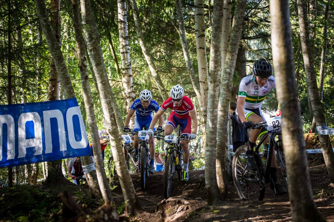 LANGT FRA PALLEN: Ole Hem hadde ikke dagen og endte på en 54.plass. (foto: Snorre Veggan) terrengVM-1488a