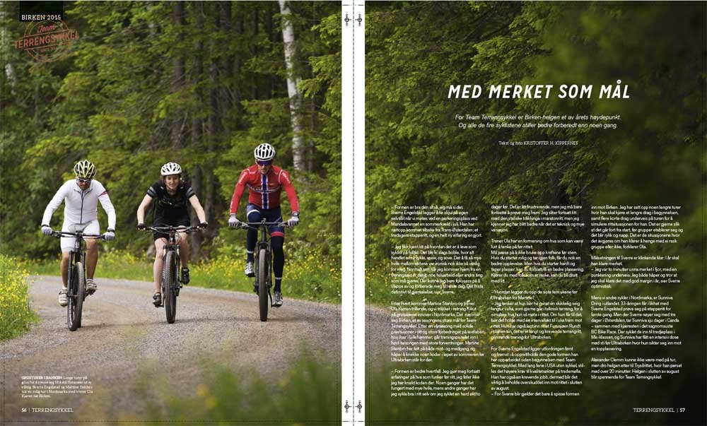 TRENER OG TRENER: Team Terrengsykkel jobber med forberedelsene til et av hovedmålene for sesongen. Skjermbilde 2015-08-04 kl. 11.40.44 copy