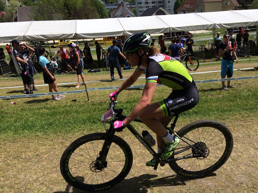 PÅ GANG: Gunn-Rita hadde ristet av seg skuffelsen fra EM og viste gode takter i Albstadt. PÅ GANG: Gunn-Rita hadde ristet av seg skuffelsen fra EM og viste gode takter i Albstadt.