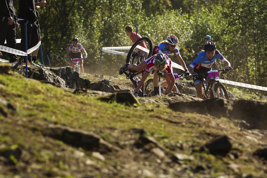 OISANN: Andre som prøvde å kjøre offensivt i utforkjøringene hadde ikke like stor suksess. (foto: Kristoffer H. Kippernes) _KHK5295