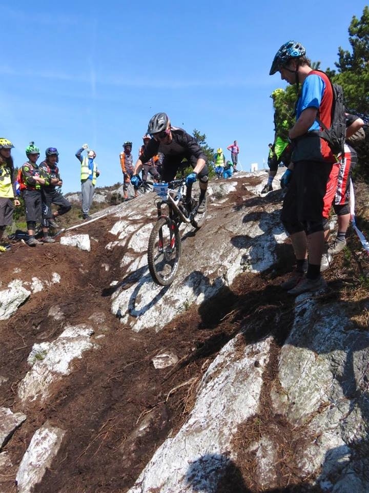 Zakarias Blom Johansen under helgas EWS-runde i Irland. Foto: Privat Zakka EWS Irland 2016 - Foto Privat