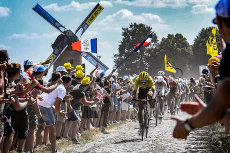NY BROSTEINSETAPPE: Som i 2018 skal Tour de France-rytterne få bryne seg på brostein. Her leder Greg Van Avermaet an i 2018-utgaven. Foto: Cor Vos NY BROSTEINSETAPPE: Som i 2018 skal Tour de France-rytterne få bryne seg på brostein. Her leder Greg Van Avermaet an i 2018-utgaven. Foto: Cor Vos