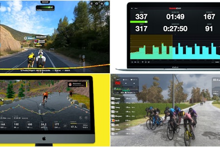 LEI ZWIFT? Det finnes en god del alternativer til Zwift, som er verdt å teste ut. Foto: Bkool, Rouvy, RGT og TrainerRoad LEI ZWIFT? Det finnes en god del alternativer til Zwift, som er verdt å teste ut. Foto: Bkool, Rouvy, RGT og TrainerRoad