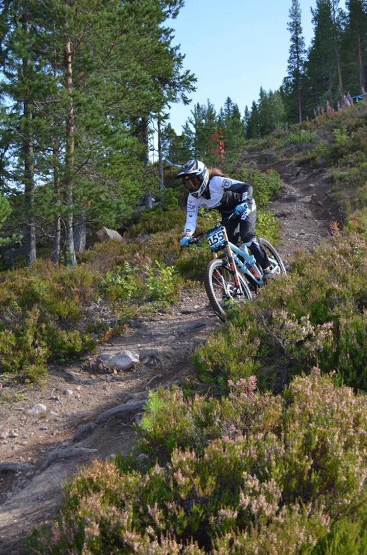 Mille Johnset var raskest av samtlige jenter også denne helga. Foto: Anki Eriksson Mille Johnset - Gesunda DH 2017 - Anki Eriksson 750x