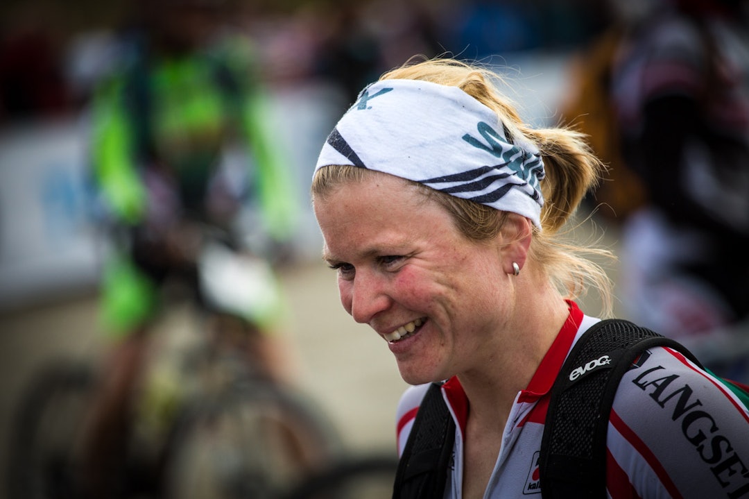 PALLEN ER BRA: Hildegunn Hovdenak sa seg godt fornøyd med en tredjeplass. (foto: Snorre Veggan) birken2014-1215a