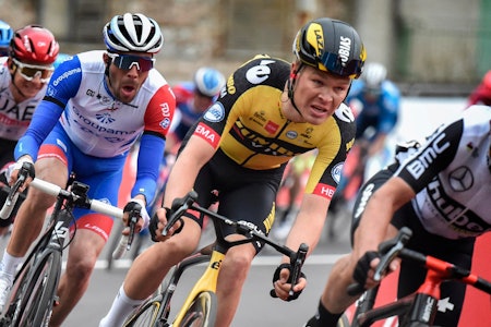 STRÅLENDE ÅPNING: Tobias Foss viste seg frem på den første etappen av Baskerland rundt. Foto: Cor Vos STRÅLENDE ÅPNING: Tobias Foss viste seg frem på den første etappen av Baskerland rundt. Foto: Cor Vos