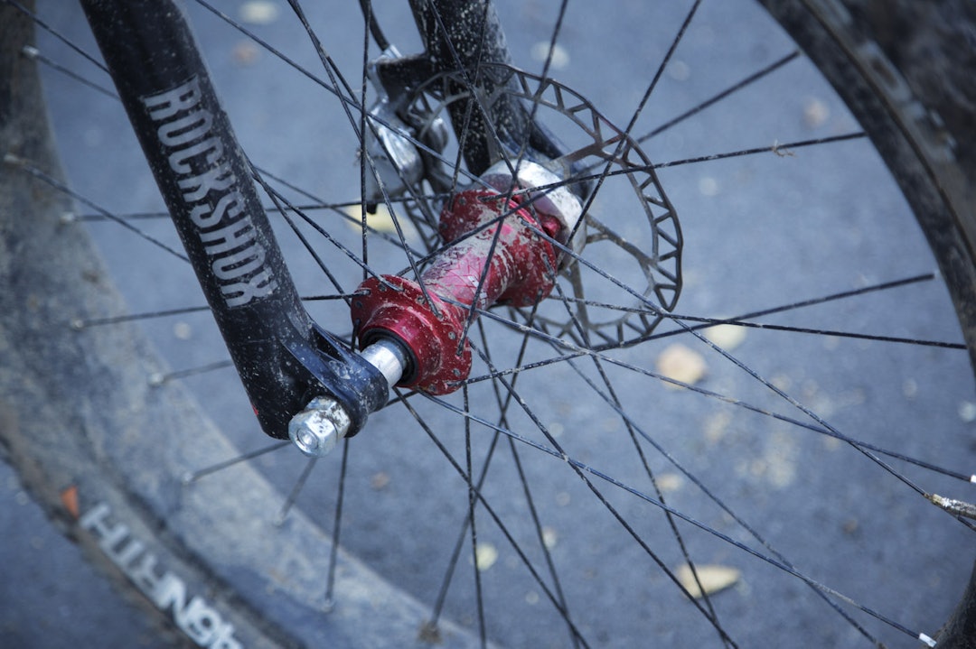 REODOR FELGEN V3: Siden navet ikke passet, ble det en del hjemmemekk, med selvprodusert aksling og litt ekstra gods her og der. (foto: Kristoffer H. Kippernes) _IPP6639