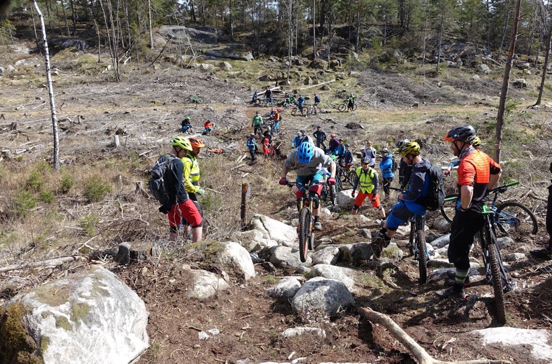 God stemning under cruxekonkurransen i helga. Foto: Pål Valbjørk Cruxing group - Pål Valbjørk 1400x924