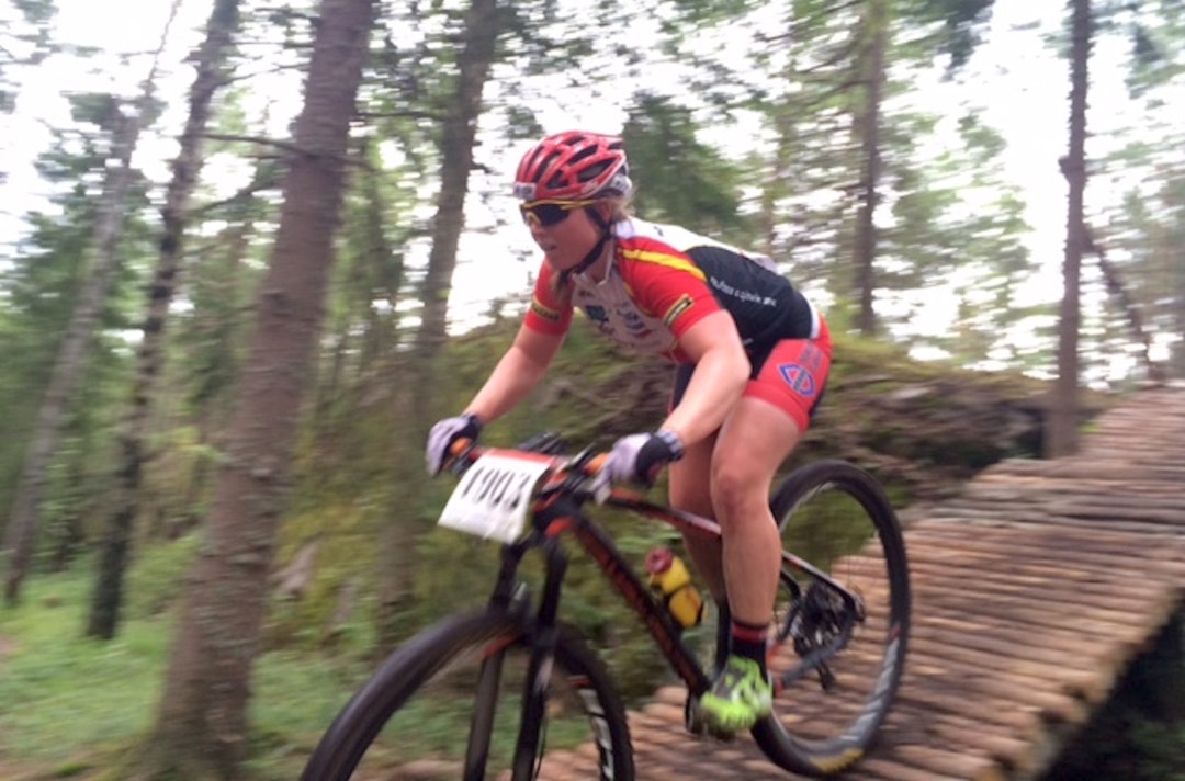 Elisabeth Sveum tok andreplassen i NM rundbane 2015. Foto: Kristoffer Kippernes Sveum NM rundbane 2015 - Foto Kristoffer Kippernes