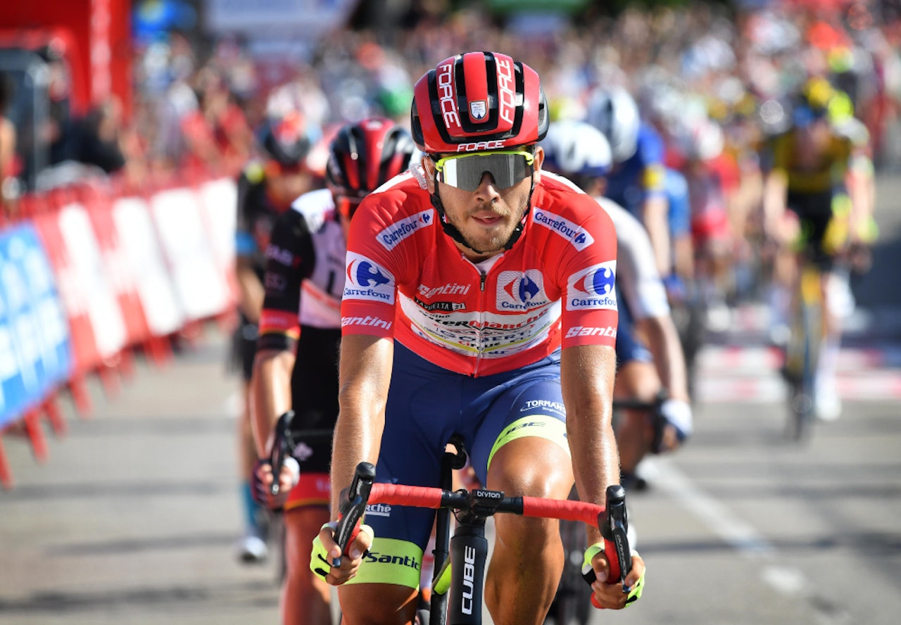 FORTSETTER I RØDT: Odd Christian Eiking har sikret seg minst én dag til som leder av Vuelta a España. Foto: Cor Vos FORTSETTER I RØDT: Odd Christian Eiking har sikret seg minst én dag til som leder av Vuelta a España. Foto: Cor Vos