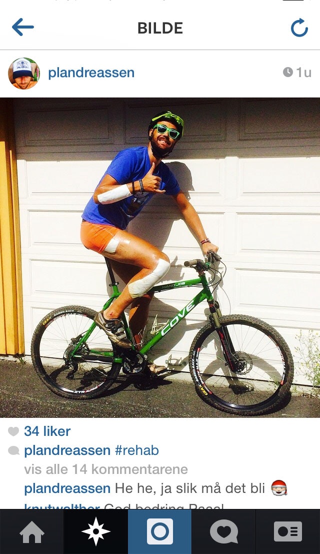 KNALL OG FALL: Vi fikk helt vondt av å se dette bildet fra @plandreassen, kos deg med VIP-billett til VM! image