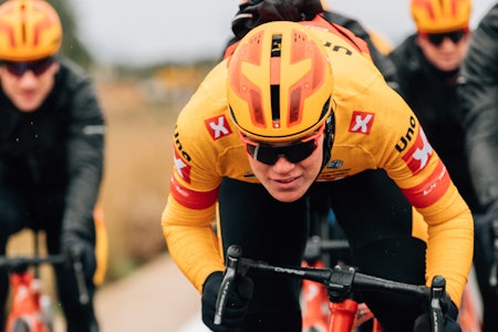 UTUR: Søren Wærenskjold var Uno-X Pro Cyclings mann i Frankrike søndag, men laget lykkes ikke helt. Foto: WordUp Projects